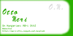 otto meri business card