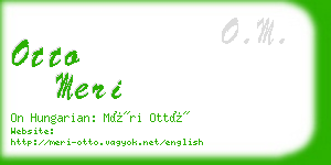 otto meri business card